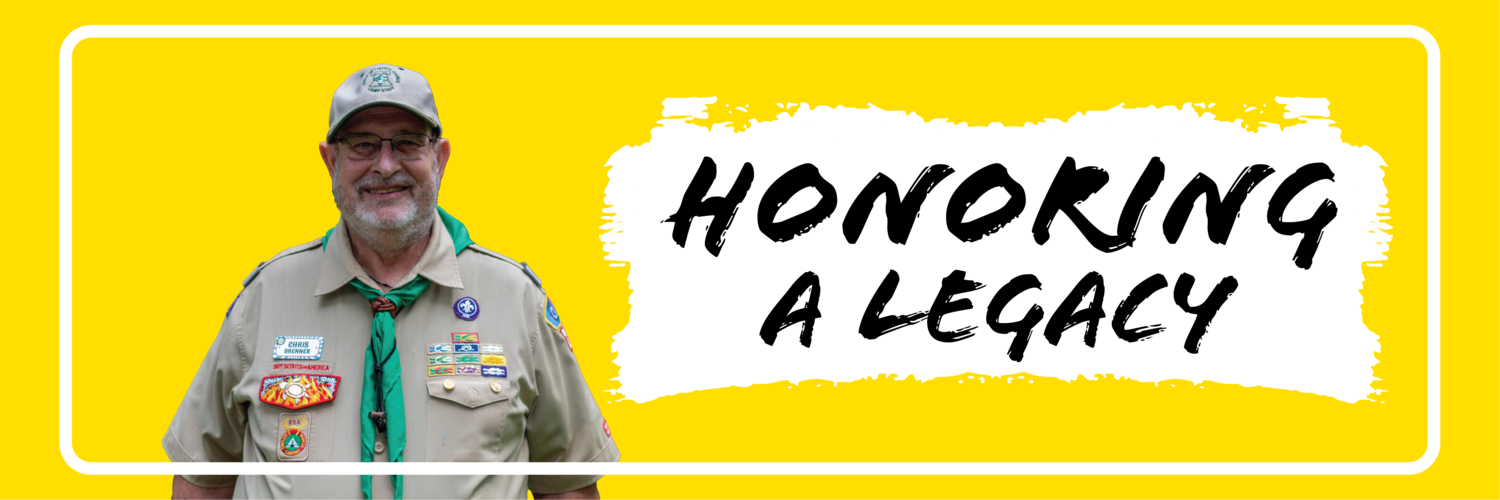 Picture of Chris Brenner with text 'Honoring a Legacy'